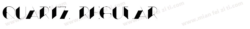 Quartz Regular字体转换